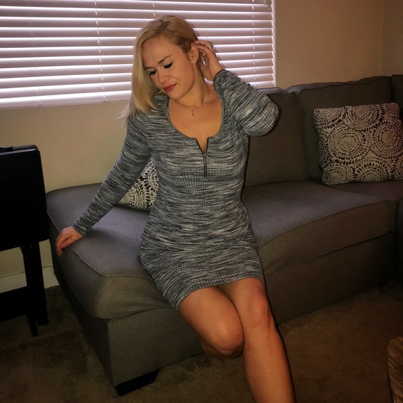 SO Bodycon Grey Dress, Large NWOT - Picture 2 of 4